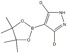 4-(4,4,5,5-tetramethyl-1,3,2-dioxaborolan-2-yl)-1H-pyrazole-3,5-d2 结构式