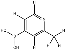 (2-(methyl-d3)pyridin-4-yl-3,5,6-d3)boronic acid Struktur