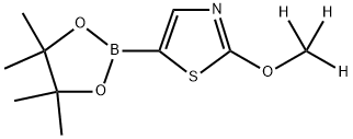2-(methoxy-d3)-5-(4,4,5,5-tetramethyl-1,3,2-dioxaborolan-2-yl)thiazole Struktur