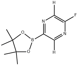 2-fluoro-5-(4,4,5,5-tetramethyl-1,3,2-dioxaborolan-2-yl)pyrazine-3,6-d2 Structure