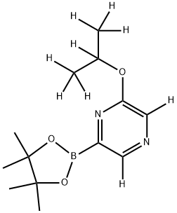 2-((propan-2-yl-d7)oxy)-6-(4,4,5,5-tetramethyl-1,3,2-dioxaborolan-2-yl)pyrazine-3,5-d2|