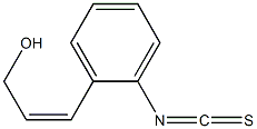 2-(cis-3-hydroxyprop-1-enyl)phenyl isothiocyanate Struktur