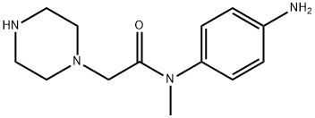 1-Piperazineacetamide, N-(4-aminophenyl)-N-methyl-|N-(4-氨基苯基)-N-甲基-2-(哌嗪-1-基)乙酰胺