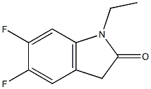 1-Ethyl-5,6-difluoroindolin-2-one Structure