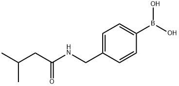 (4-((3-methylbutanamido)methyl)phenyl)boronic acid Struktur