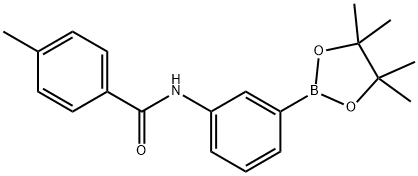 4-methyl-N-(3-(4,4,5,5-tetramethyl-1,3,2-dioxaborolan-2-yl)phenyl)benzamide,2246615-20-1,结构式