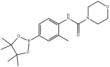 4-Morpholinecarboxamide, N-[2-methyl-4-(4,4,5,5-tetramethyl-1,3,2-dioxaborolan-2-yl)phenyl]-|3-甲基-4-(吗啉-4-基甲酰胺基)苯基硼酸频哪醇酯