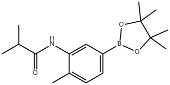 N-(2-methyl-5-(4,4,5,5-tetramethyl-1,3,2-dioxaborolan-2-yl)phenyl)isobutyramide Structure