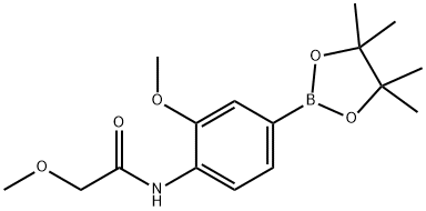 3-甲氧基-4-(2-甲氧基乙酰氨基)苯硼酸频哪醇酯,2246871-89-4,结构式