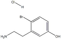 3-(2-Amino-ethyl)-4-bromo-phenol hydrochloride,2247106-55-2,结构式