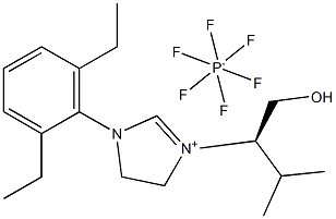 (S)-1-(2,6-diethylphenyl)-3-(1-hydroxy-3-methylbutan-2-yl)-4,5-dihydro-1H-imidazol-3-ium hexafluorophosphate(V),2248771-37-9,结构式