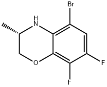 (S)-5-bromo-7,8-difluoro-3-methyl-3,4-dihydro-2H-benzo[b][1,4]oxazine Structure