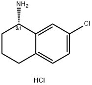 (S)-7-氯-1,2,3,4-四氢萘-1-胺盐酸盐, 2250241-96-2, 结构式