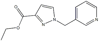 ethyl 1-(pyridin-3-ylmethyl)-1H-pyrazole-3-carboxylate, 2250242-67-0, 结构式