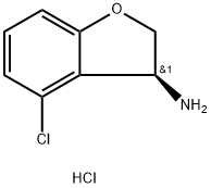 (S)-4-chloro-2,3-dihydrobenzofuran-3-amine hydrochloride Structure