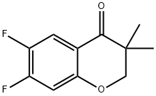 6,7-difluoro-3,3-dimethylchroman-4-one Structure