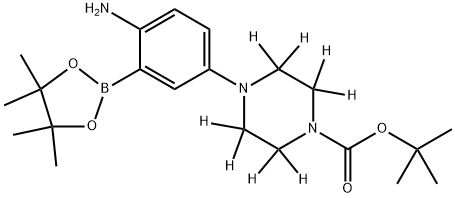 tert-butyl 4-(4-amino-3-(4,4,5,5-tetramethyl-1,3,2-dioxaborolan-2-yl)phenyl)piperazine-1-carboxylate-2,2,3,3,5,5,6,6-d8|