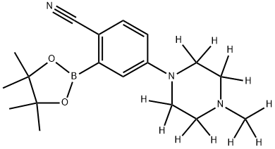 4-(4-(methyl-d3)piperazin-1-yl-2,2,3,3,5,5,6,6-d8)-2-(4,4,5,5-tetramethyl-1,3,2-dioxaborolan-2-yl)benzonitrile|