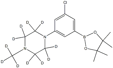 2256704-74-0 1-(3-chloro-5-(4,4,5,5-tetramethyl-1,3,2-dioxaborolan-2-yl)phenyl)-4-(methyl-d3)piperazine-2,2,3,3,5,5,6,6-d8