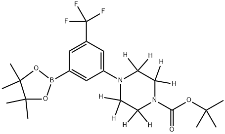 tert-butyl 4-(3-(4,4,5,5-tetramethyl-1,3,2-dioxaborolan-2-yl)-5-(trifluoromethyl)phenyl)piperazine-1-carboxylate-2,2,3,3,5,5,6,6-d8|