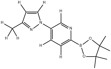 2256705-37-8 5-(3-(methyl-d3)-1H-pyrazol-1-yl-4,5-d2)-2-(4,4,5,5-tetramethyl-1,3,2-dioxaborolan-2-yl)pyridine-3,4,6-d3