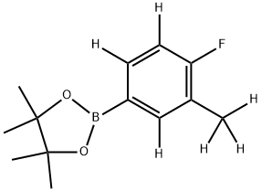 2256706-08-6 2-(4-fluoro-3-(methyl-d3)phenyl-2,5,6-d3)-4,4,5,5-tetramethyl-1,3,2-dioxaborolane