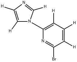 2-bromo-6-(1H-imidazol-1-yl-d3)pyridine-3,4,5-d3 Structure