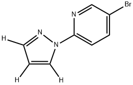5-bromo-2-(1H-pyrazol-1-yl-d3)pyridine Struktur