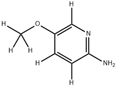 5-(methoxy-d3)pyridin-3,4,6-d3-2-amine 结构式