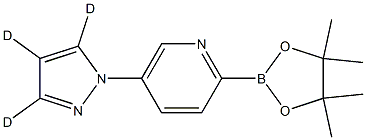 5-(1H-pyrazol-1-yl-d3)-2-(4,4,5,5-tetramethyl-1,3,2-dioxaborolan-2-yl)pyridine Struktur
