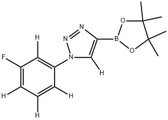 2256710-23-1 1-(3-fluorophenyl-2,4,5,6-d4)-4-(4,4,5,5-tetramethyl-1,3,2-dioxaborolan-2-yl)-1H-1,2,3-triazole-5-d