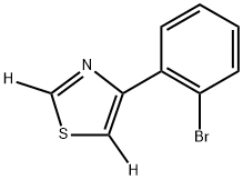 4-(2-bromophenyl)thiazole-2,5-d2 结构式