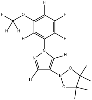 2256711-09-6 1-(3-(methoxy-d3)phenyl-2,4,5,6-d4)-4-(4,4,5,5-tetramethyl-1,3,2-dioxaborolan-2-yl)-1H-pyrazole-3,5-d2