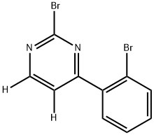 2-bromo-4-(2-bromophenyl)pyrimidine-5,6-d2 Struktur