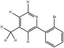 2-(2-bromophenyl)-4-(methyl-d3)pyridine-3,5,6-d3 结构式