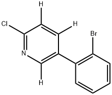 5-(2-bromophenyl)-2-chloropyridine-3,4,6-d3 Struktur