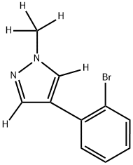 4-(2-bromophenyl)-1-(methyl-d3)-1H-pyrazole-3,5-d2|