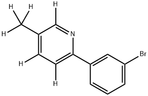 2-(3-bromophenyl)-5-(methyl-d3)pyridine-3,4,6-d3 Structure