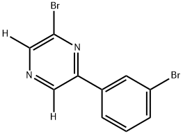 2-bromo-6-(3-bromophenyl)pyrazine-3,5-d2 结构式