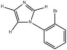 1-(2-bromophenyl)-1H-imidazole-2,4,5-d3 Structure
