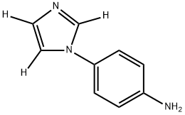 4-(1H-imidazol-1-yl-d3)aniline 结构式
