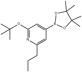 2-(tert-butoxy)-6-propyl-4-(4,4,5,5-tetramethyl-1,3,2-dioxaborolan-2-yl)pyridine Structure