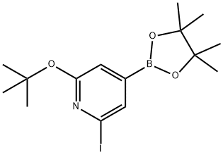 2-(tert-butoxy)-6-iodo-4-(4,4,5,5-tetramethyl-1,3,2-dioxaborolan-2-yl)pyridine Structure