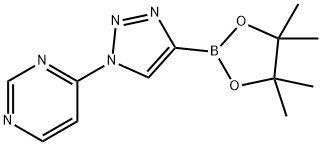 4-(4-(4,4,5,5-tetramethyl-1,3,2-dioxaborolan-2-yl)-1H-1,2,3-triazol-1-yl)pyrimidine|