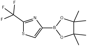 4-(4,4,5,5-tetramethyl-1,3,2-dioxaborolan-2-yl)-2-(trifluoromethyl)thiazole Struktur
