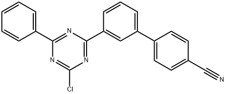 3'-(4-chloro-6-phenyl-1,3,5-triazin-2-yl)-[1,1'-biphenyl]-4-carbonitrile Structure