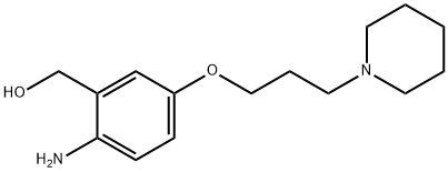 Benzenemethanol, 2-amino-5-[3-(1-piperidinyl)propoxy]- Structure