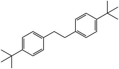 1-tert-butyl-4-[2-(4-tert-butylphenyl)ethyl]benzene Struktur
