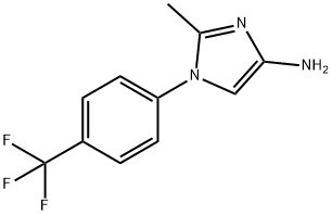 2-methyl-1-(4-(trifluoromethyl)phenyl)-1H-imidazol-4-amine Structure