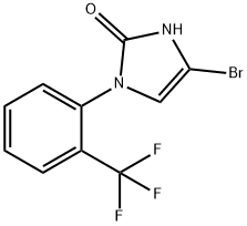 4-bromo-1-(2-(trifluoromethyl)phenyl)-1,3-dihydro-2H-imidazol-2-one 结构式